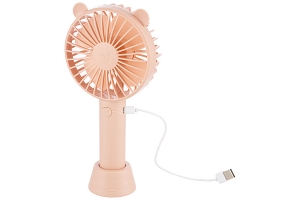Вентилятор Energy EN-0610 USB (настольный, аккумулятор) розовый. Артикул: 103933