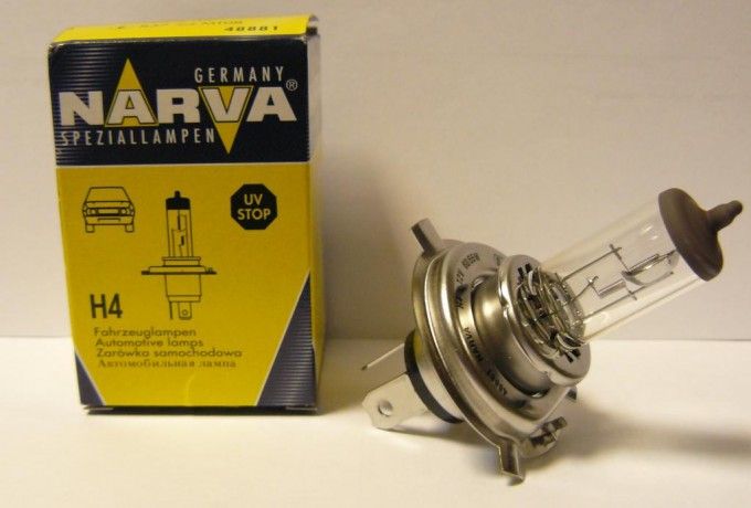 NARVA Лампа H4 60/55W P43t-38 12V (10). Артикул: 48881
