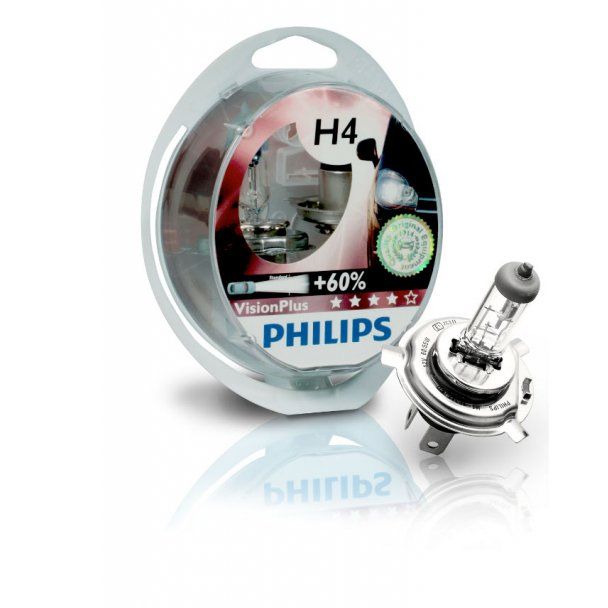 Лампа PHILIPS H7 55W PX26d +60% Vision Plus (12972VP-2) (5). Артикул: