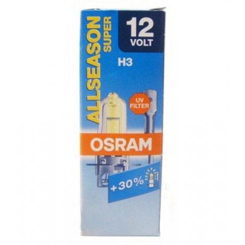 Лампа OSRAM H3 55W PK22s +30% ALLSEASON SUPER 12V (64151ALS) (10). Артикул: