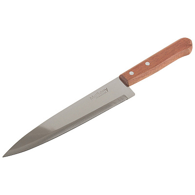  Фото №1 - Нож с деревянной рукояткой ALBERO MAL-01AL 20 см. Артикул: 5165