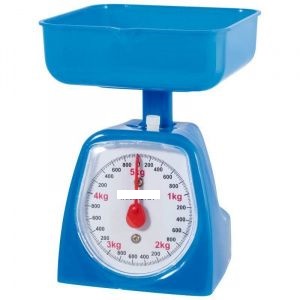  Фото №1 - Весы кухонные механические HOMESTAR, 5 кг, цвет синий. Артикул: HS-3005М