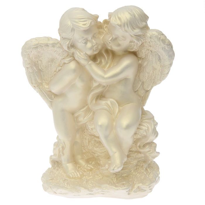  Фото №1 - Статуэтка Ангел пара на камне большая. Артикул: керам.изд