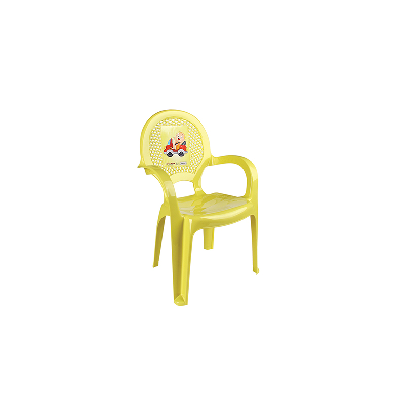 Кресло детское "Дуня" с рисунком желтый (1). Артикул: 06205 Пр