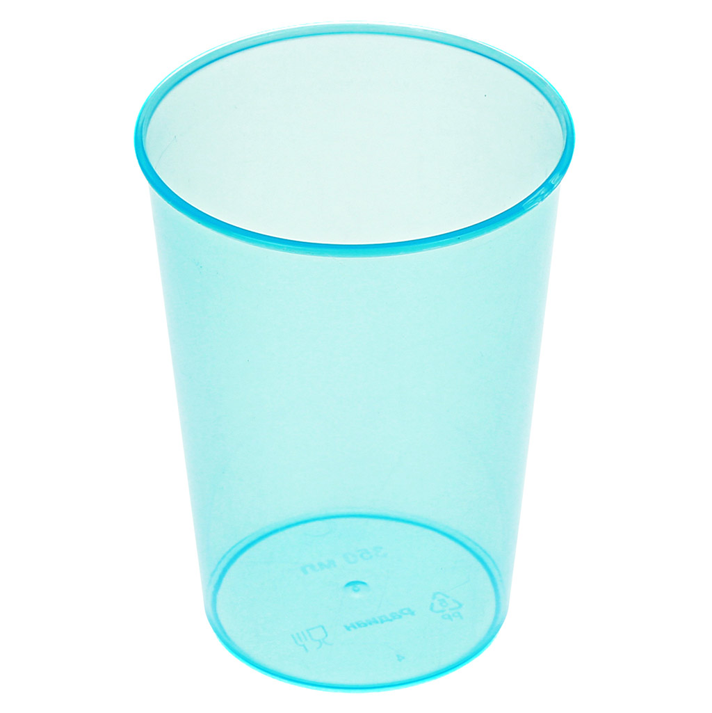 Стакан 350 мл для холодных и горячих напитков (голубой цвет). Артикул: 10193073