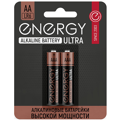  Фото №1 - Батарейка алкалиновая Energy Ultra LR03/2B (АAА). Артикул: 104404