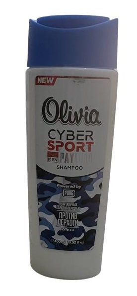  Фото №1 - Шампунь для Волос ALVIERO Olivia Cyber Sport & Hair Care PAYLOAD 400 мил 18 шт/уп. Артикул: