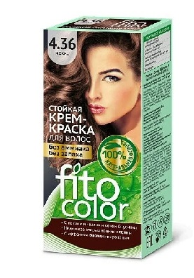  Фото №1 - Краска стойкая для волос Fitocolor тон 4.36 Мокко 115мл. Артикул: