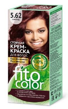  Фото №1 - Краска стойкая для волос Fitocolor тон 5.62 Бургунд 115мл. Артикул: