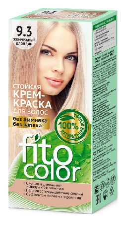  Фото №1 - Краска стойкая для волос Fitocolor тон 9.3 Жемчужный блонд 115мл. Артикул: