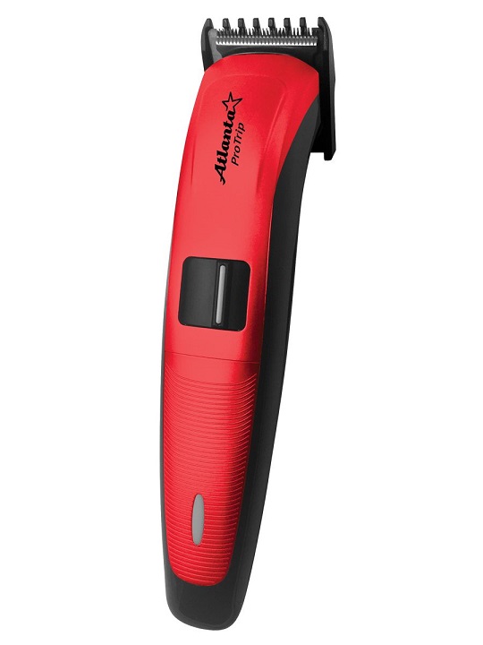  Фото №1 - Триммер аккумуляторный для волос. Артикул: ATH-6904 (red)