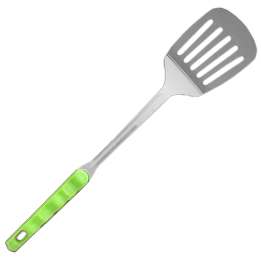  Фото №1 - Лопатка кухонная зеленая ручка . Артикул: 30074