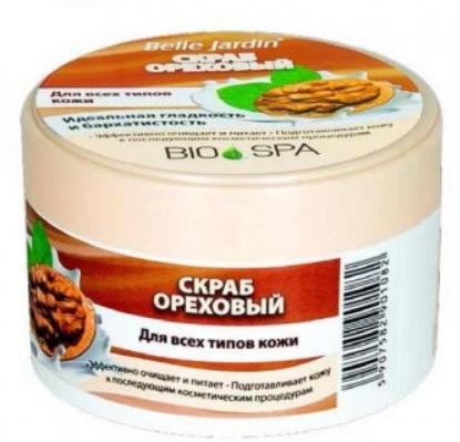  Фото №1 - Скраб для лица ореховый в банке Bio Spa 200мл(Польша). Артикул: 1082