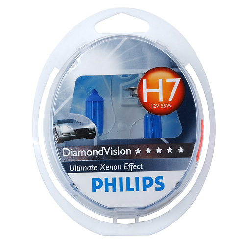 PHILIPS Лампа H7 55W PX26d Diamond Vision 5000K (12972DV2) (5). Артикул: