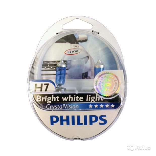 Лампа PHILIPS H7 55W PX26d Cristal Vision 4300K (12972CV2) (5). Артикул: