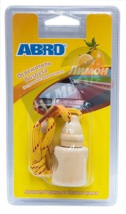 ABRO Освежитель воздуха "лимон-лайм" (деревянная бутылка) 5мл. (12). Артикул: AF-С047-LE-R
