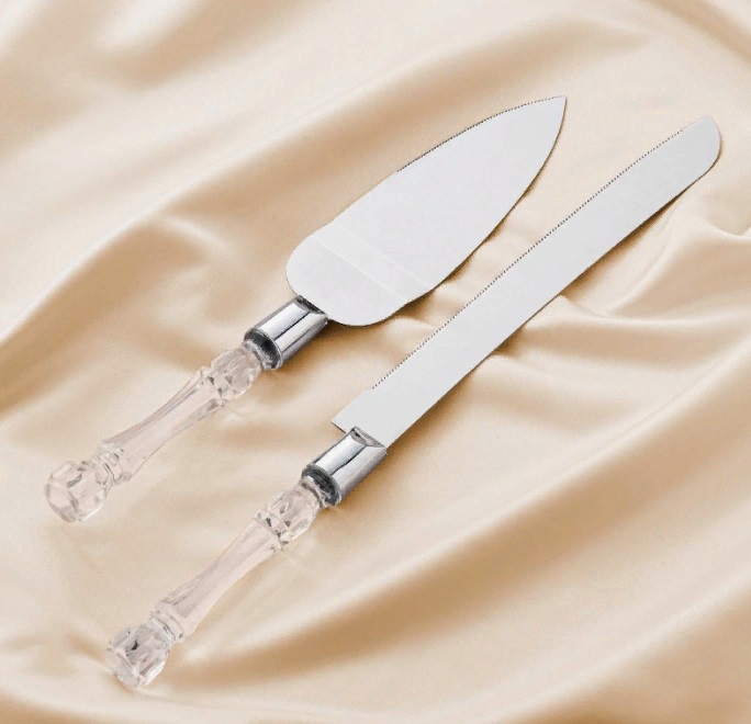  Фото №1 - Набор свадебный для торта: нож и лопатка . Артикул: 2452162