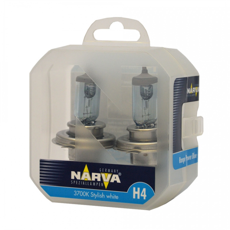  Фото №1 - Лампа NARVA H4 60/55W P43t-38 +50% RANGE POWER BLUE 12V (48677RPB2) (5). Артикул: