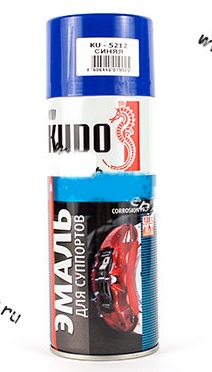 Превью-фото №1 - KUDO Эмаль спрей для суппортов синяя 520 мл.KU-5212 (6). Артикул: KU-5212