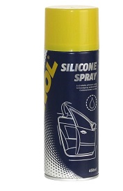 MANNOL Silicone Spray Силиконовая водоотталкивающая смазка 450мл. (24). Артикул: