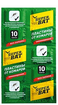  Фото №1 - Пластины от комаров Супер-Бат(зелен). Артикул: Низ
