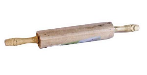  Фото №1 - Скалка с крутящ. ручкой деревян. большая, 42*5,5см. Артикул: MC-2-48