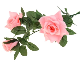 Фото №1 - Цветы искусственные роза акварель 75 см розовый. Артикул: 701075