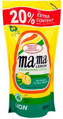  Фото №1 - Гель для посуды МАМА концентрат лимон 600мл (смен блок) (12). Артикул: Кон