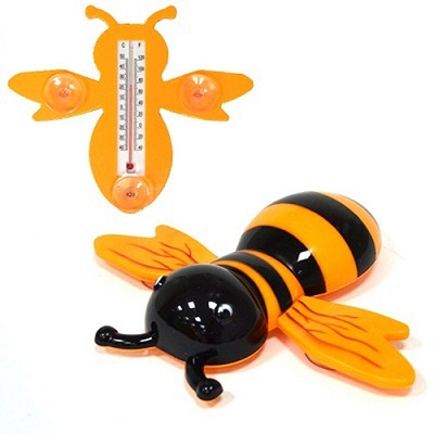  Фото №1 - Термометр оконный Наша Пчела 23х20 крепл. на окно 473-015. Артикул: Шиш