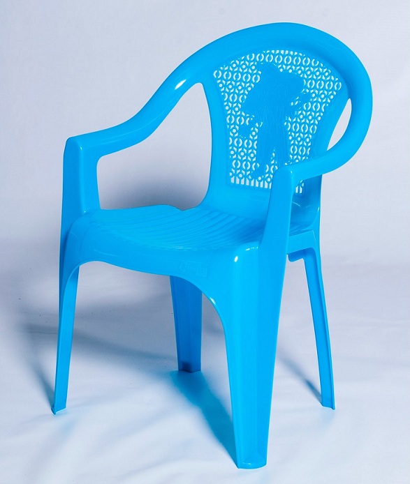  Фото №1 - Кресло детское (380х350х535)мм (голубой)(1). Артикул: 160-0055