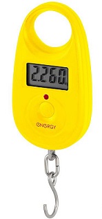  Фото №1 - Безмен электронный ENERGY BEZ-150 желтый 25 кг. Артикул: 011634