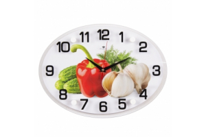 Часы настенные "Овощи" [1]. Артикул: 2434-125 (10)