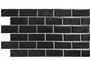 Панель ПВХ Плитка `Блок черный `(10). Артикул: