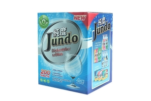 Таблетки для безопасного мытья посуды в посудом машине Jundo Active Oxygen 3 в 1,. Артикул: Кон