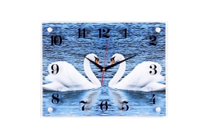 Часы настенные `Пара лебедей` [1]. Артикул: 3040-650 (10)
