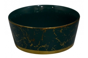 Салатник Черный матовый/золото керамика (36). Артикул: RM-1305
