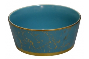 Салатник Голубой/золото керамика (36). Артикул: RM-1305