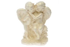 Статуэтка Ангел пара на камне большая. Артикул: керам.изд