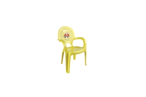 Кресло детское "Дуня" с рисунком желтый (1). Артикул: 06205 Пр
