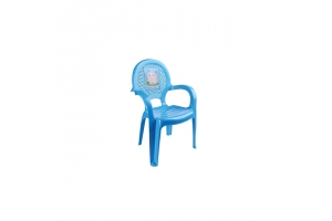 Кресло детское "Дуня" с рисунком голубой (1). Артикул: 06205 Пр