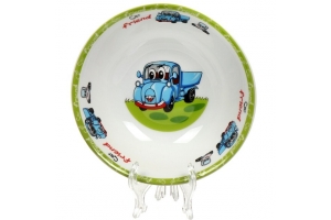 Тарелка суповая детский керам, Синий грузовик, 18 см. Артикул: с425