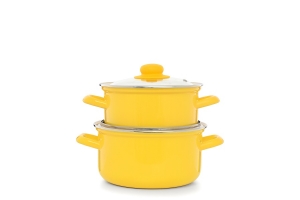 Набор посуды ярко-желтый 2.0+3.0 л . Артикул: ЭТ-72987