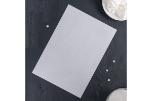 Рисовая бумага для декора торта, 30×21×0,1 см, белый. Артикул: 3876221