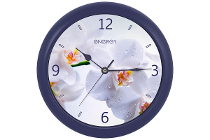 Часы настенные кварцевые ENERGY ЕС-110 орхидея. Артикул: 9483
