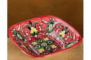 Салатница Риштанская Керамика `Цветы`, 17 см. Артикул: 7362528