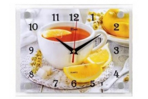 Часы настенные "Чай с лимоном" "21 Bek" [1/10]. Артикул: 2026-124 (10)
