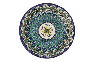 Тарелка Риштанская Керамика `Цветы`,15 см. Артикул: 1573767