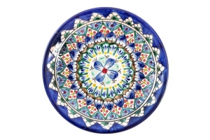 Тарелка Риштанская Керамика `Цветы`, 15 см. Артикул: 2870518