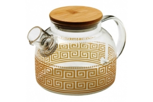 Заварочный чайник , 1000 мл, стекло, бамбук. Артикул: Z-4457