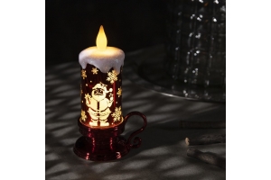 Светодиодная фигура «Свеча с Дедом Морозом»9×15×7 см. Артикул: 4357309